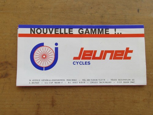 Cycles jeunet depliant - cycles,